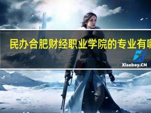 民办合肥财经职业学院的专业有哪些