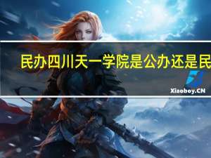 民办四川天一学院是公办还是民办