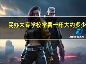 民办大专学校学费一年大约多少钱