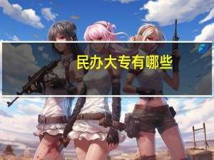 民办大专有哪些