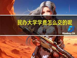 民办大学学费怎么交的呢
