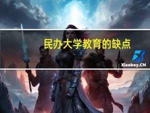 民办大学教育的缺点