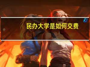 民办大学是如何交费