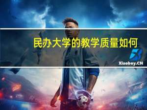 民办大学的教学质量如何