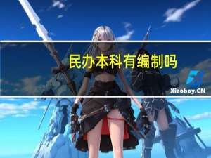 民办本科有编制吗