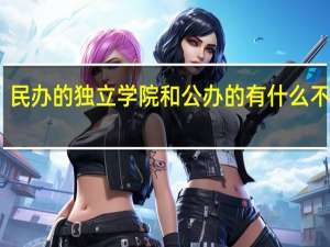 民办的独立学院和公办的有什么不同啊