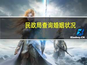 民政局查询婚姻状况
