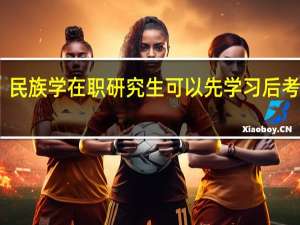 民族学在职研究生可以先学习后考试吗