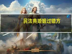 民法典婚姻过错方