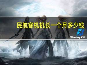 民航客机机长一个月多少钱