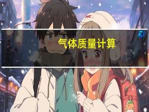 气体质量计算