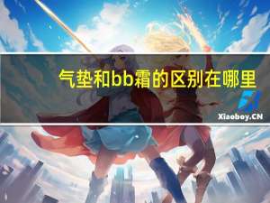 气垫和bb霜的区别在哪里
