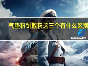 气垫粉饼散粉这三个有什么区别吗