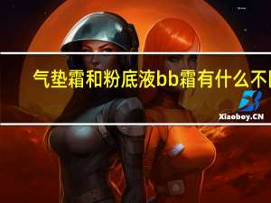 气垫霜和粉底液bb霜有什么不同