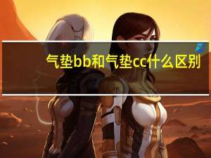 气垫bb和气垫cc什么区别