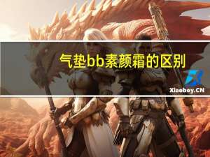 气垫bb素颜霜的区别