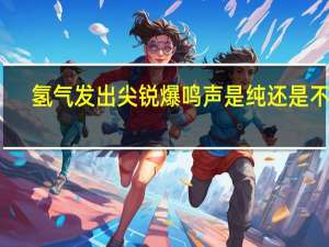 氢气发出尖锐爆鸣声是纯还是不纯
