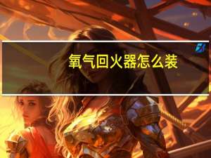 氧气回火器怎么装