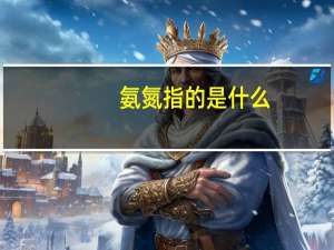 氨氮指的是什么