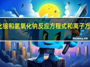 氯化铵和氢氧化钠反应方程式和离子方程式加热
