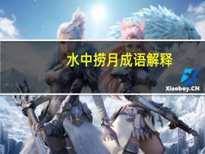 水中捞月成语解释（水中捞月-汉语成语简介）