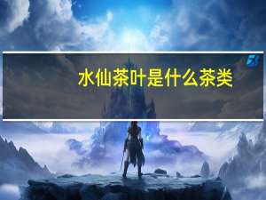 水仙茶叶是什么茶类