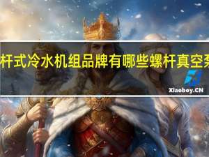 水冷螺杆式冷水机组品牌有哪些 螺杆真空泵品牌有哪些