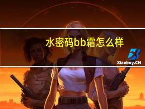 水密码bb霜怎么样