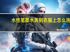 水性笔墨水弄到衣服上怎么洗（水性笔）