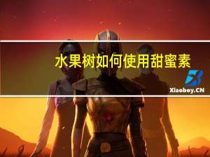 水果树如何使用甜蜜素