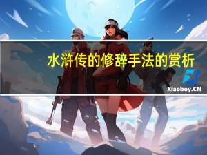 水浒传的修辞手法的赏析