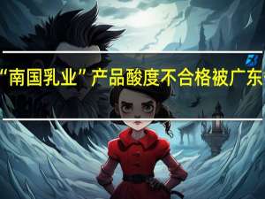 水牛奶知名品牌“南国乳业”产品酸度不合格 被广东省市场监督管理局通报