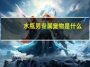 水瓶男专属宠物是什么
