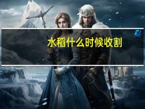 水稻什么时候收割