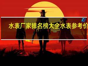 水表厂家排名榜大全水表参考价格