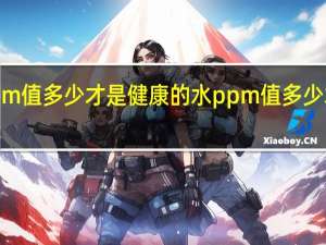 水ppm值多少才是健康的 水ppm值多少才是合格的