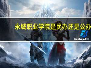 永城职业学院是民办还是公办