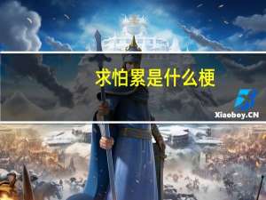 求怕累是什么梗