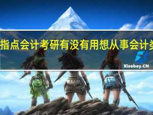 求指点 会计考研有没有用 想从事会计类的工作。。。。