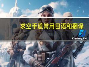 求空手道常用日语和翻译。还有空手道带怎么系