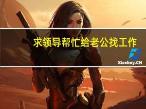 求领导帮忙给老公找工作（为老公找工作陪领导）