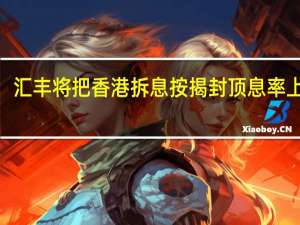 汇丰将把香港拆息按揭封顶息率上调0.5个百分点