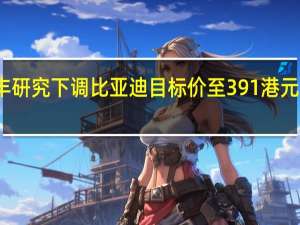 汇丰研究下调比亚迪目标价至391港元 评级买入