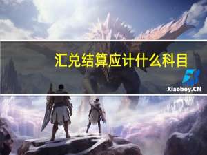 汇兑结算应计什么科目