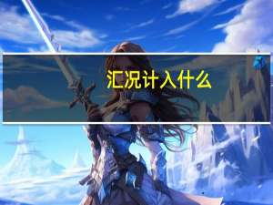 汇况计入什么