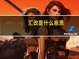 汇改是什么意思