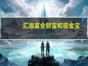 汇添富全额宝和现金宝（汇添富全额宝是零钱通吗）