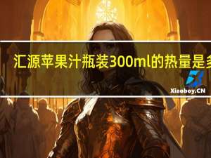 汇源 苹果汁 瓶装300ml的热量是多少