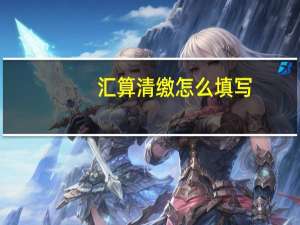 汇算清缴怎么填写
