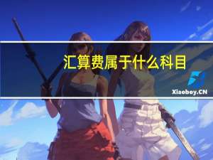 汇算费属于什么科目